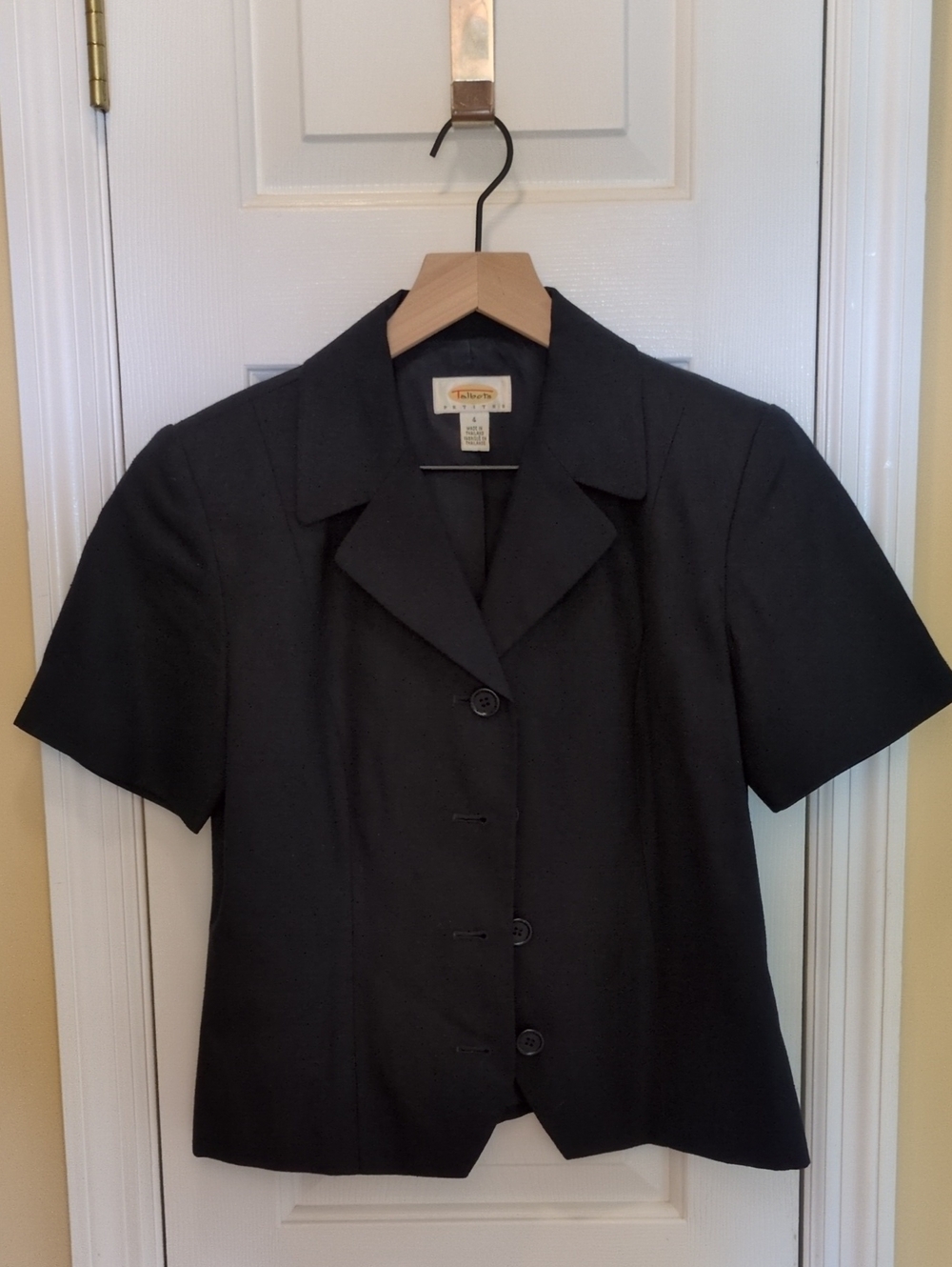 Talbots Classic Navy Short-Sleeve Blazer